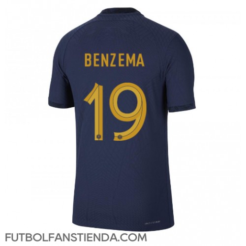 Francia Karim Benzema #19 Primera Equipación Mundial 2022 Manga Corta